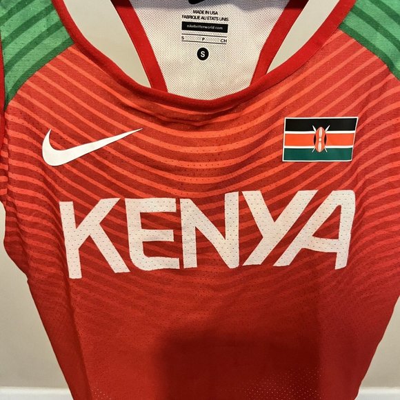 NIKE PRO ELITE TRACK TEAM KENYA RUNNING BRA TANK 898136-XXX Women Small Made USA - Picture 2 of 9